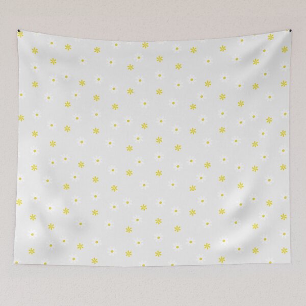 Item preview, WHITE AND YELLOW FLOWERS BACKGROUND  designed and sold by TruchaDesigns.