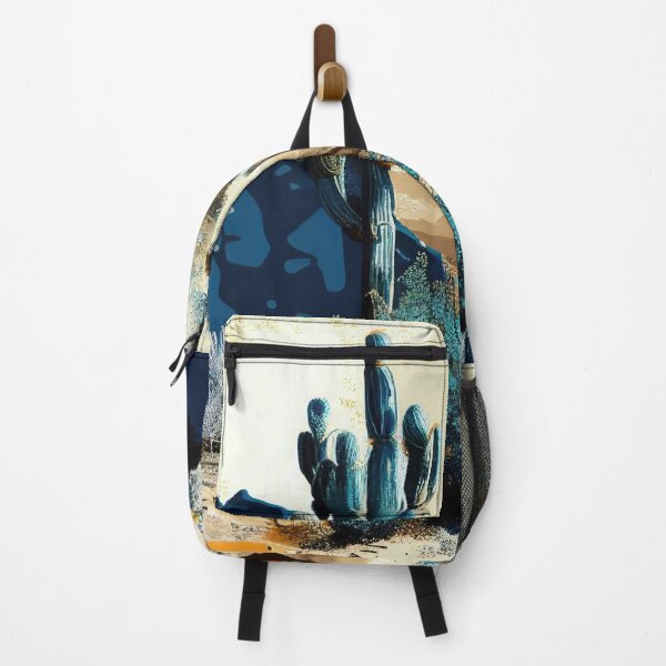 Item preview, Blue and Gold Desert Cactus Scenery designed and sold by TheArtMage.