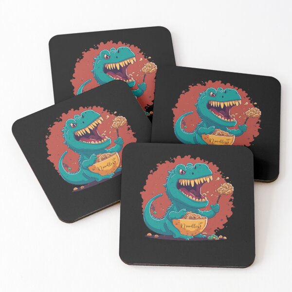 Artikelvorschau, Niedlicher Kawaii-Drache T-Rex, der Ramen und Nudeln mit Stäbchen isst: ein Geschenk für Anime-Liebhaber entworfen und verkauft von thegiftedadult.