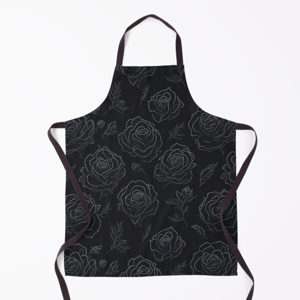 Item preview, Black Rose with White Outline Pattern designed and sold by kn-clothing.