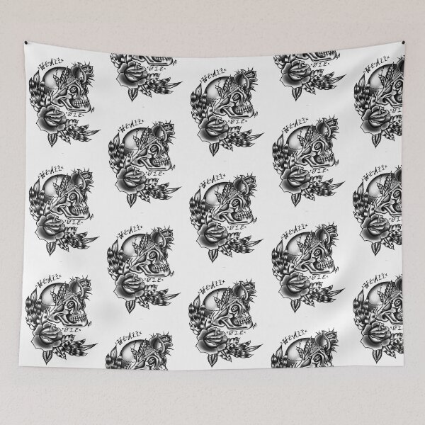 Item preview, Skull with flowers  designed and sold by SidneySSS.