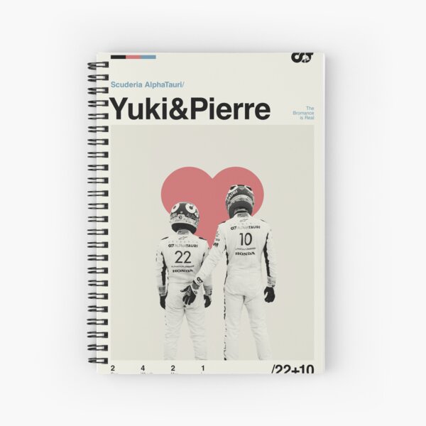 Item preview, Yuki Tsunoda & Pierre Gasly Modern Mid Century Poster designed and sold by The Armorsmith.