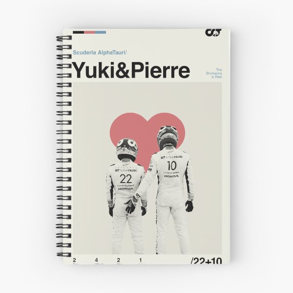Item preview, Yuki Tsunoda & Pierre Gasly Modern Mid Century Poster designed and sold by The Armorsmith.