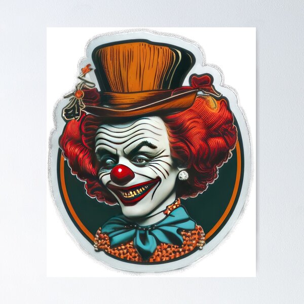 Item preview, Vintage Creepy Clown designed and sold by Studio-g.
