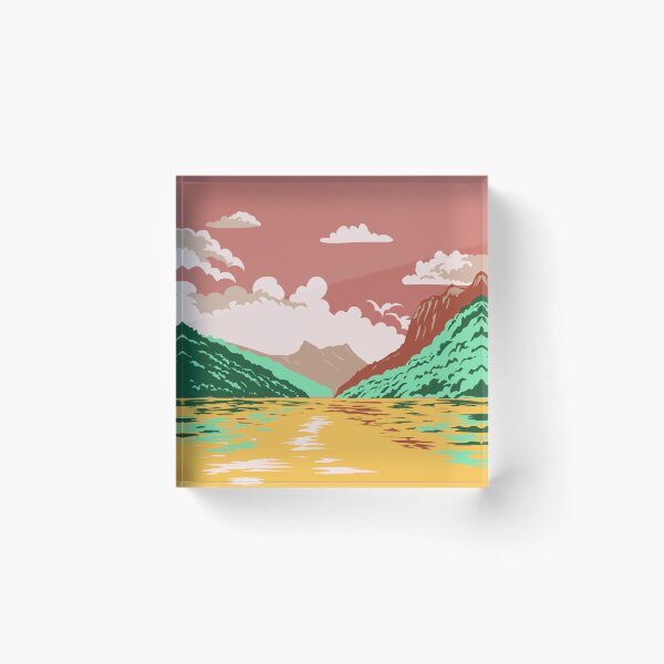 Item preview, Ba Be National Park in Bac Kan Province Vietnam WPA Art Deco Poster designed and sold by patrimonio.