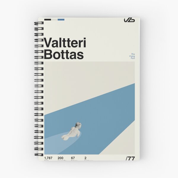 Item preview, Valtteri Bottas Modern Mid Century Poster designed and sold by The Armorsmith.