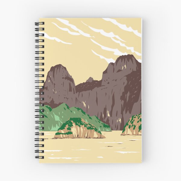 Item preview, Bai Tu Long Bay in Quang Ninh or Quangninh Province Vietnam WPA Art Deco Poster  designed and sold by patrimonio.