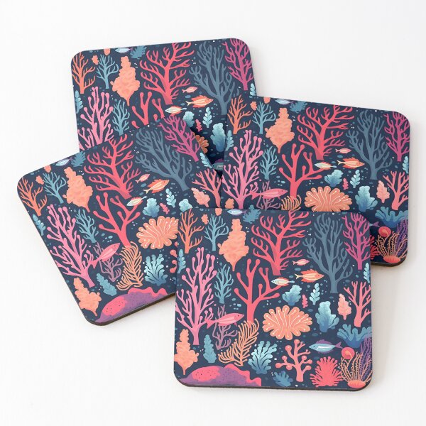 Item preview, Midnight Deep Sea Coral Reef designed and sold by StudioThink.