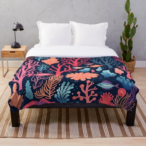Item preview, Midnight Deep Sea Coral Reef designed and sold by StudioThink.
