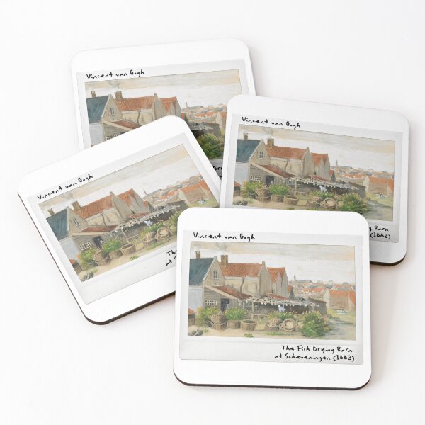 Item preview, The Fish Drying Barn at Scheveningen - 1882 by Vincent Van Gogh designed and sold by polart-film.