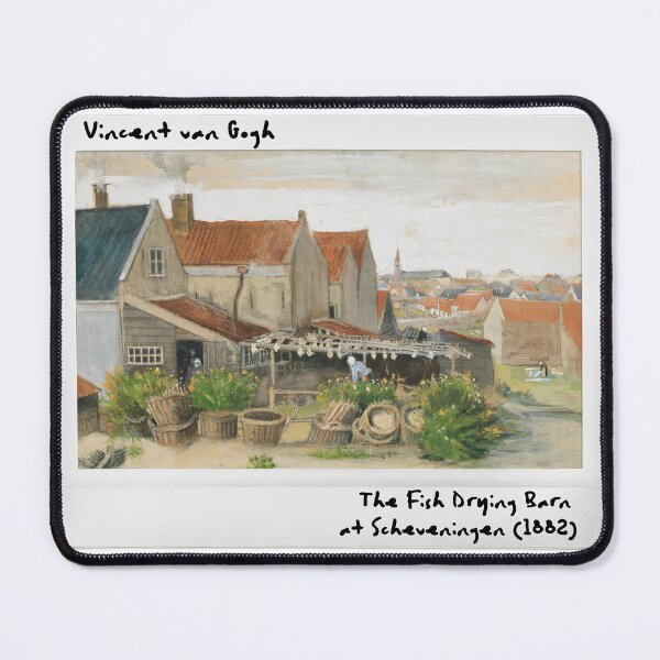 Item preview, The Fish Drying Barn at Scheveningen - 1882 by Vincent Van Gogh designed and sold by polart-film.