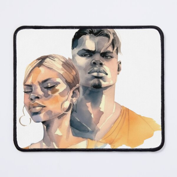 Item preview, Exotic Male and Female Painted Watercolor Style designed and sold by ColorXpo.