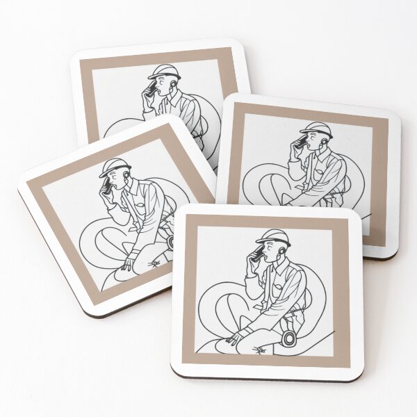 Item preview, A telephone man sitting and taking phone calls designed and sold by ac-virtualshop.