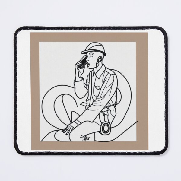 Item preview, A telephone man sitting and taking phone calls designed and sold by ac-virtualshop.