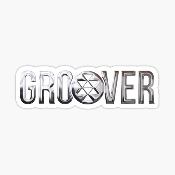 Item preview, Solid Grooves inspired metallic text sticker designed and sold by victoriagechi.