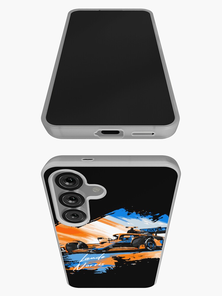 Thumbnail 3 of 4, Samsung Galaxy Phone Case, Lando Norris - Retro_Digi art designed and sold by Malaka7.
