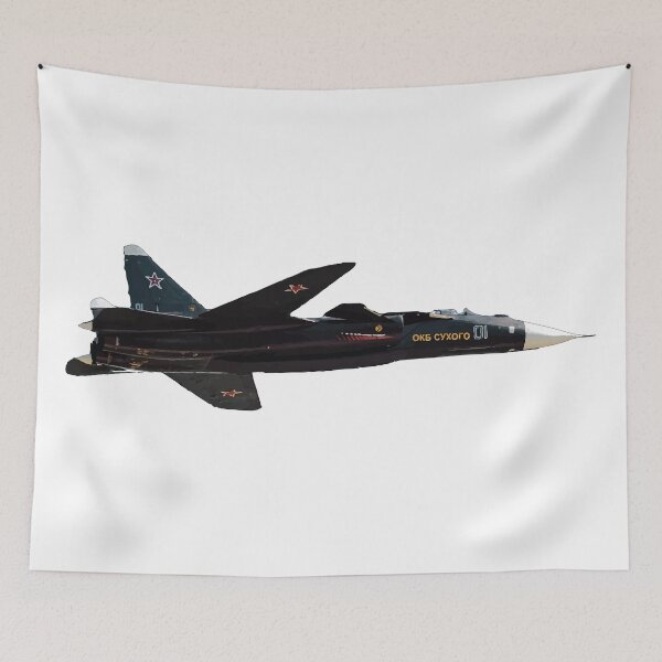Item preview, Sukhoi Su 47 Berkut Fighter Jet Russian Air Force  flying right designed and sold by AfterburnerOne.