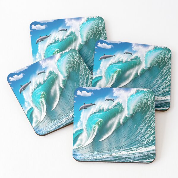 Item preview, Surfing Dolphins designed and sold by Shiwwa.