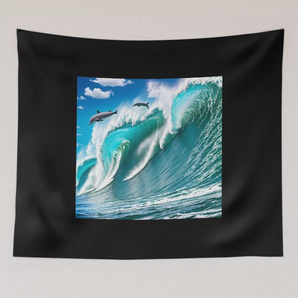 Item preview, Surfing Dolphins designed and sold by Shiwwa.