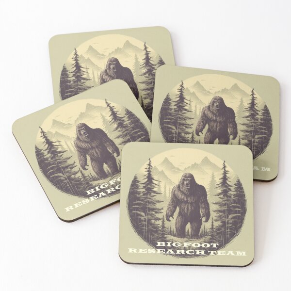 Item preview, Bigfoot Research Team Retro Forest Mountain Design  designed and sold by redstar19.