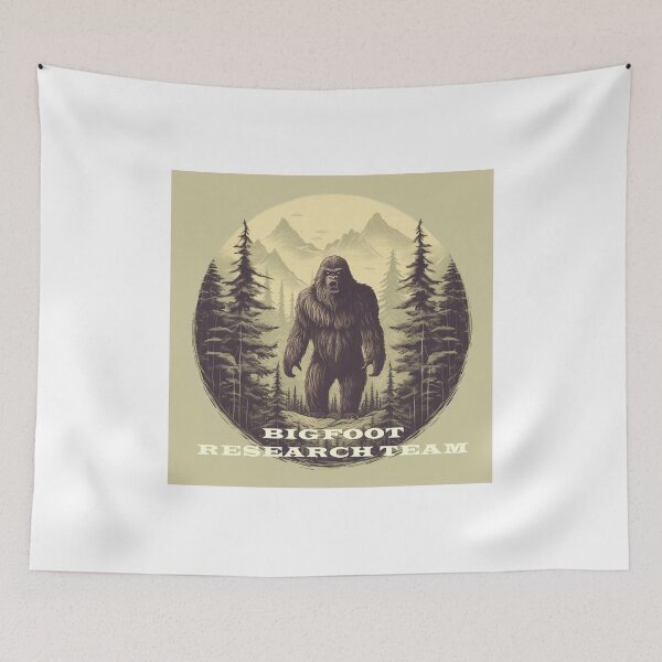 Item preview, Bigfoot Research Team Retro Forest Mountain Design  designed and sold by redstar19.