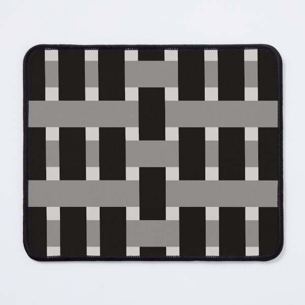 Item preview, Fabric Weave Types #05 - Weft Rib Weave Irregular Pattern - Black and Gray designed and sold by DesignCentrum.