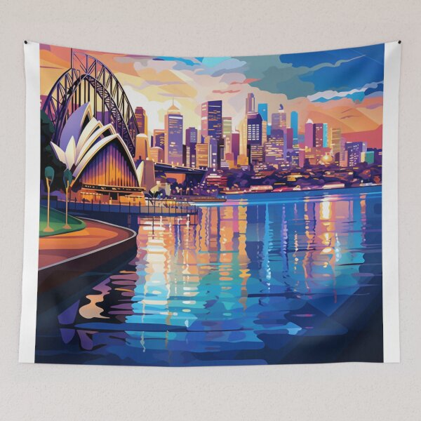 Item preview, A Pop Art Travel Print of Sydney - Australia designed and sold by StudioRedKoala.