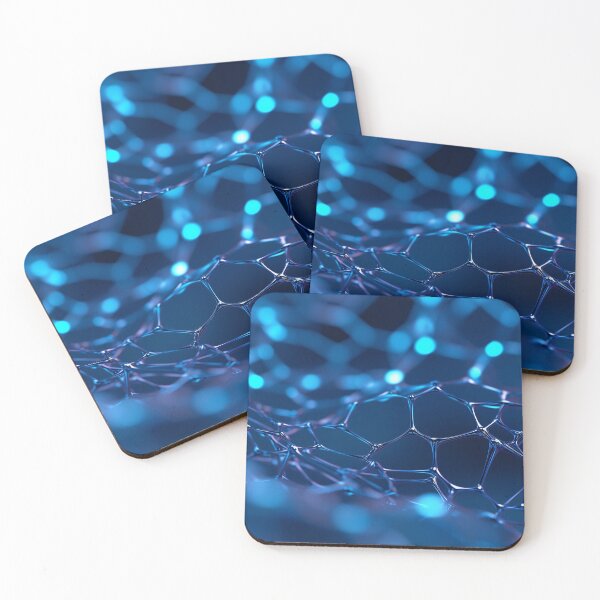 Item preview, Blue background with a set of dots, an abstract image. In the style of infinity nets. designed and sold by anytka.