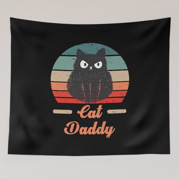 Item preview, Cat Daddy Cats Father Retro Vintage Sun designed and sold by DerNerd.