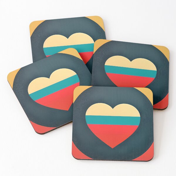 Item preview, retro heart 5 designed and sold by A. Cat.