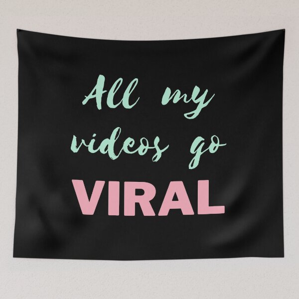 Item preview, All My Videos Go Viral Hoodie designed and sold by Swooncake Press.