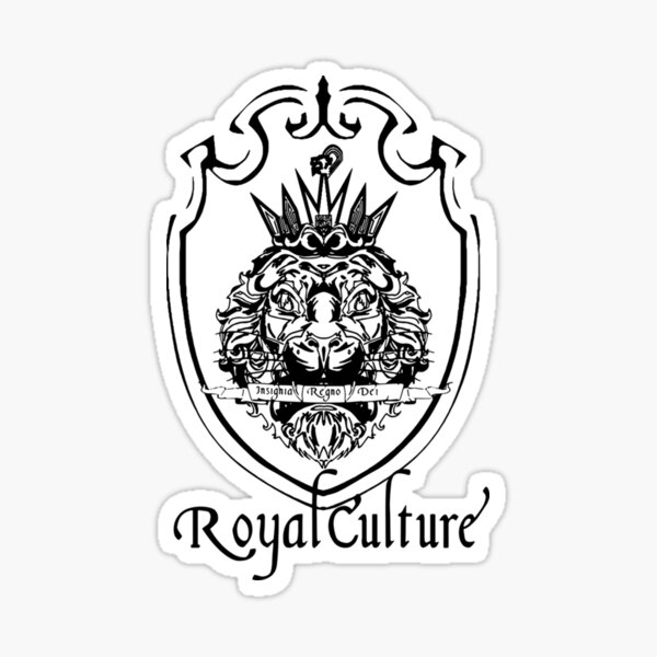 "Royal Culture Crest Black" Sticker for Sale by Sscott13 Redbubble