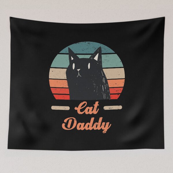 Item preview, Cat dad retro vintage cat design designed and sold by DerNerd.