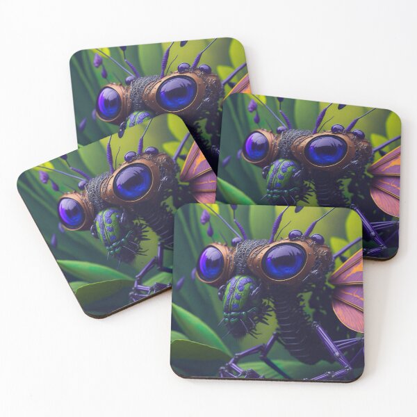 Item preview, Surreal Steampunk Mantis Art | Whimsical and Highly Detailed Wildlife designed and sold by TheWhimsicalZoo.
