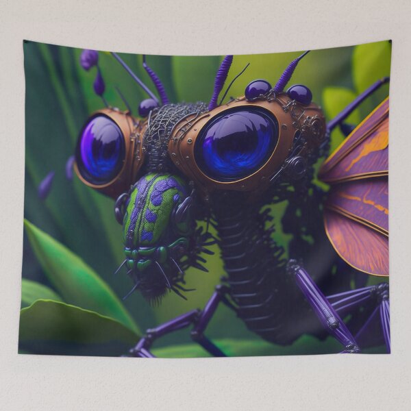 Item preview, Surreal Steampunk Mantis Art | Whimsical and Highly Detailed Wildlife designed and sold by TheWhimsicalZoo.