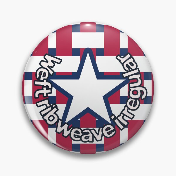 Item preview, Fabric Weave Types #05 - Weft Rib Weave Irregular Pattern - USA version - Red, White and Blue designed and sold by DesignCentrum.