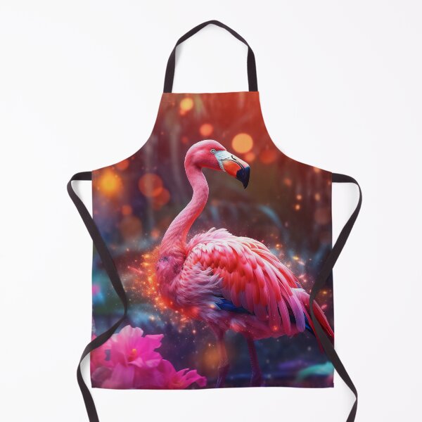 Artikelvorschau, Portrait of a flamingo on a colorful background. Emotive portrait entworfen und verkauft von anytka.