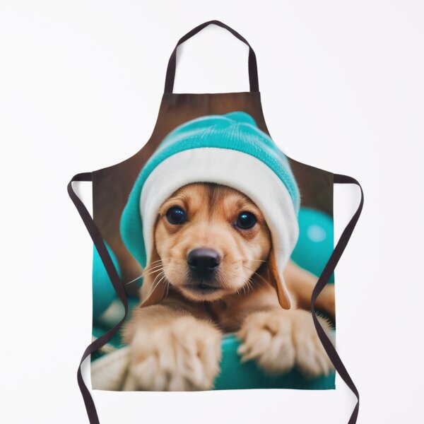 Item preview, Baby dog in turquoise hat designed and sold by Reunimage.