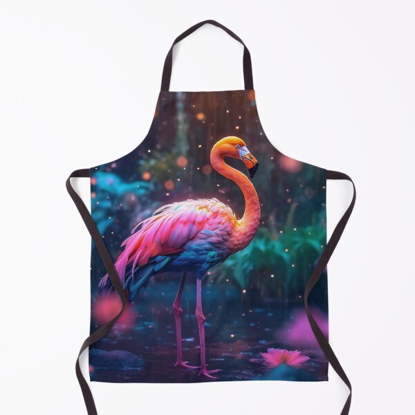 Artikelvorschau, Portrait of a flamingo on a colorful background. Emotive portrait entworfen und verkauft von anytka.