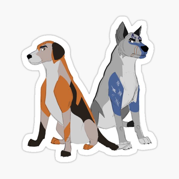 Vista previa del artículo con la obra «cody y rex», diseñado y vendido por CaelArt.