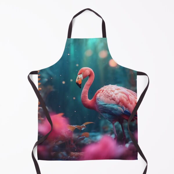 Artikelvorschau, Portrait of a flamingo on a colorful background. Emotive portrait entworfen und verkauft von anytka.