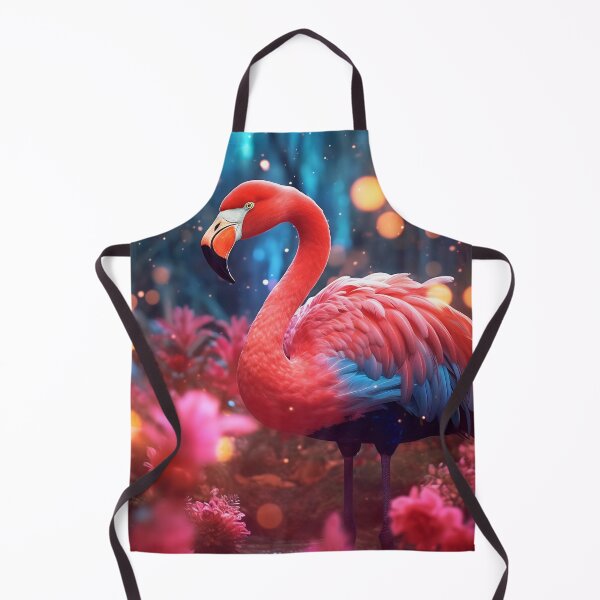 Artikelvorschau, Portrait of a flamingo on a colorful background. Emotive portrait entworfen und verkauft von anytka.