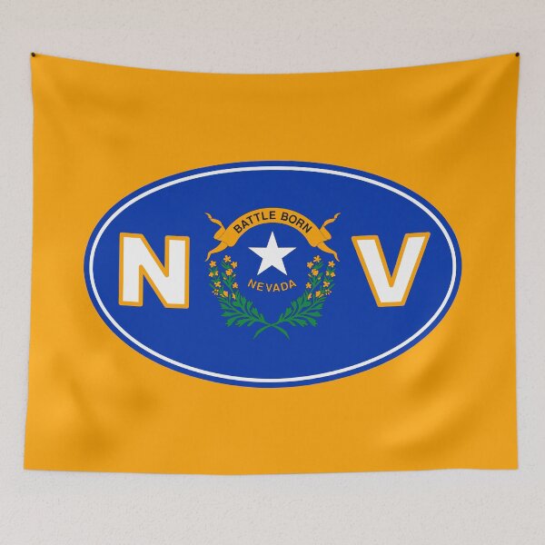 Item preview, NEVADA Flag Gifts, Stickers, Masks & Products (F) designed and sold by mpodger.