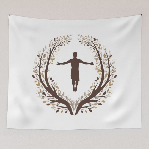 Item preview, Nature Forest Motivational Wellbeing Positivity Empowerment Inspirational Good Vibes designed and sold by jasmunart.