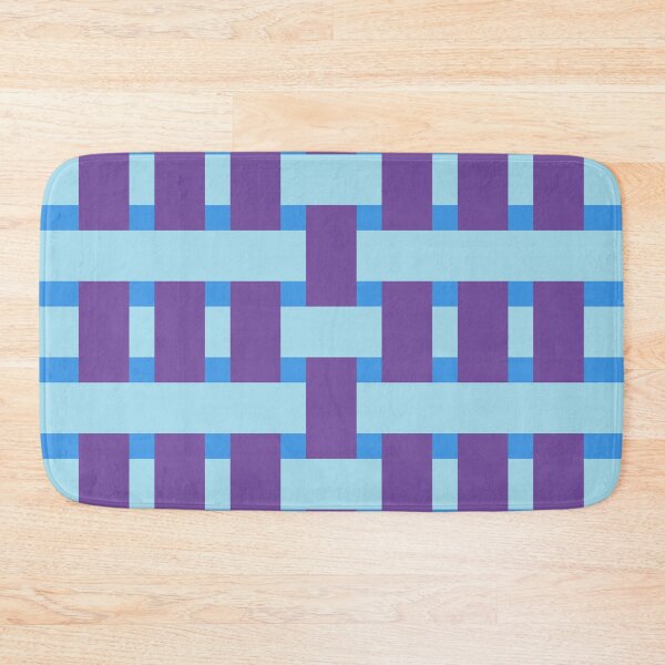 Item preview, Fabric Weave Types #05 - Weft Rib Weave Irregular Pattern - Vibrant Colors - Purple and Blue designed and sold by DesignCentrum.