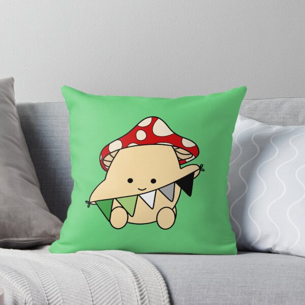 Item preview, Aromantic flag mushroom designed and sold by bookwoof.