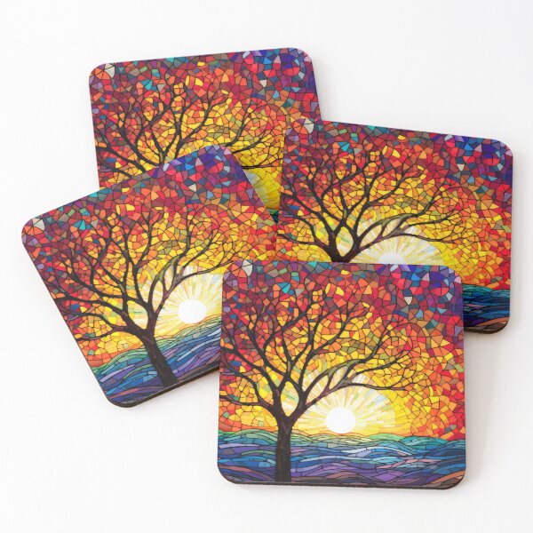 Item preview, Beautiful abstract autumn forest at sunset designed and sold by MargaretWiktor.
