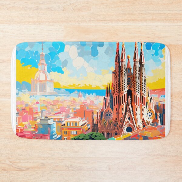Item preview, A Pop Art Travel Print of Barcelona - Spain designed and sold by StudioRedKoala.