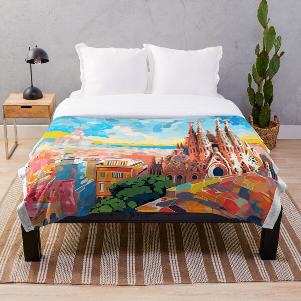 Item preview, A Pop Art Travel Print of Barcelona - Spain designed and sold by StudioRedKoala.