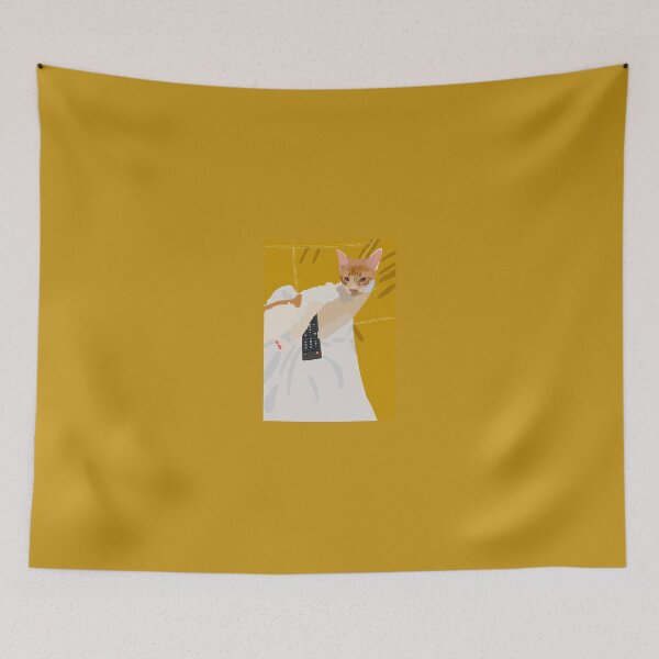 Item preview, Cat watching TV designed and sold by katieroseartt.